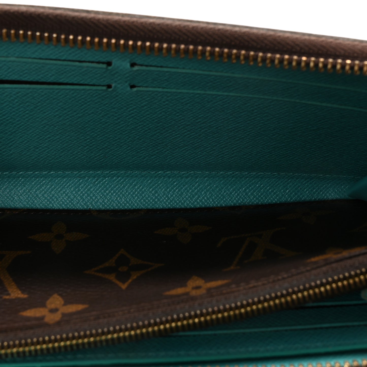 Monogram Clemence Wallet Turquoise