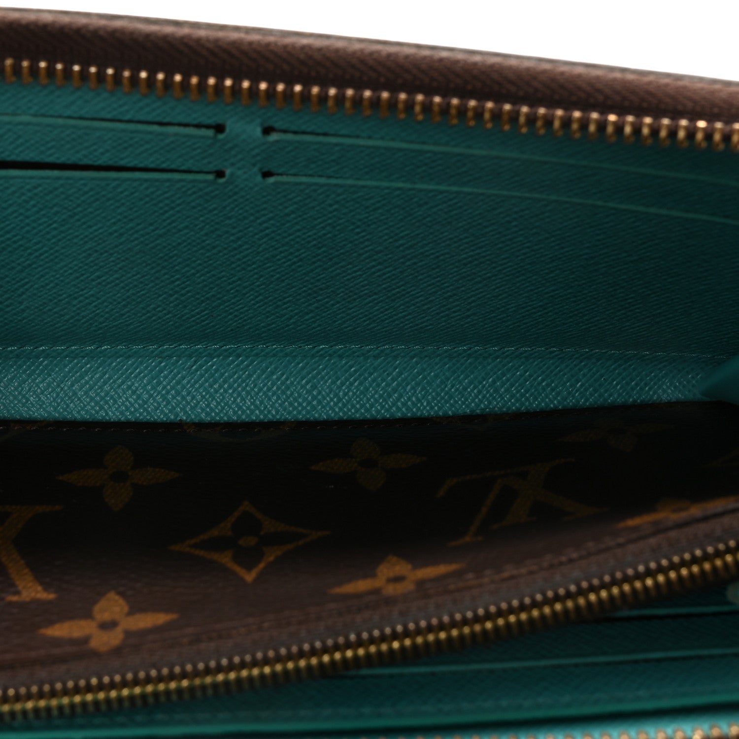 Louis Vuitton Monogram Clemence Wallet Turquoise 5 of 7