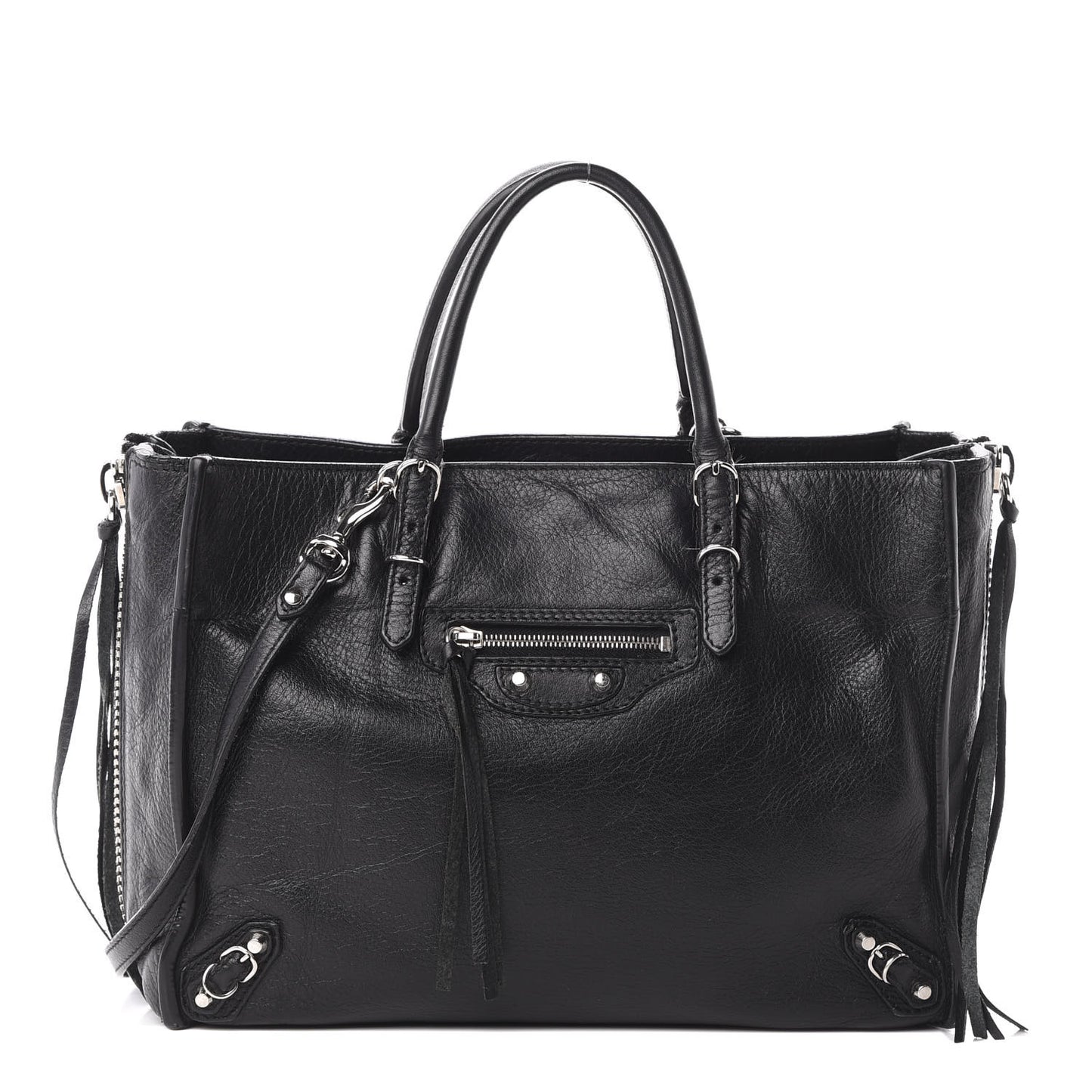 Veau Papier A6 Zip Around Tote Black