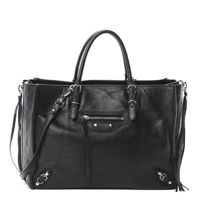 Balenciaga Veau Papier A6 Zip Around Tote Black 2 of 16