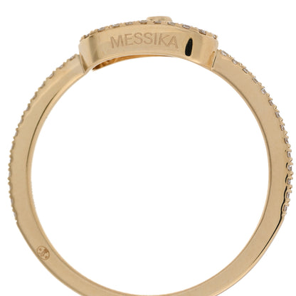 Messika 18K Yellow Gold Diamond Move Uno Pave Ring 54 7 4 of 5