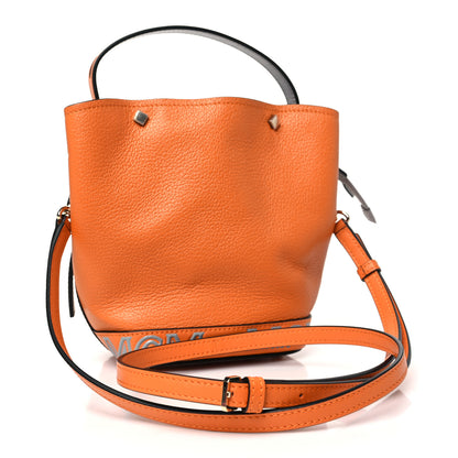 MCM Goatskin Milano Mini Drawstring Bag Orange 3 of 9