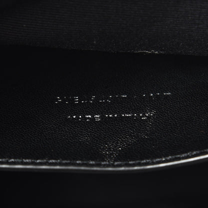 Saint Laurent Calfskin Y Quilted Monogram Small Loulou Bowling Bag Asphalt 7 of 7