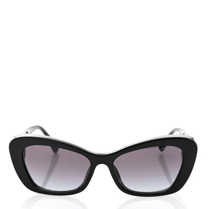 Chanel Acetate Pearl Cat Eye CC Sunglasses 5481-H-A Black 2 of 8