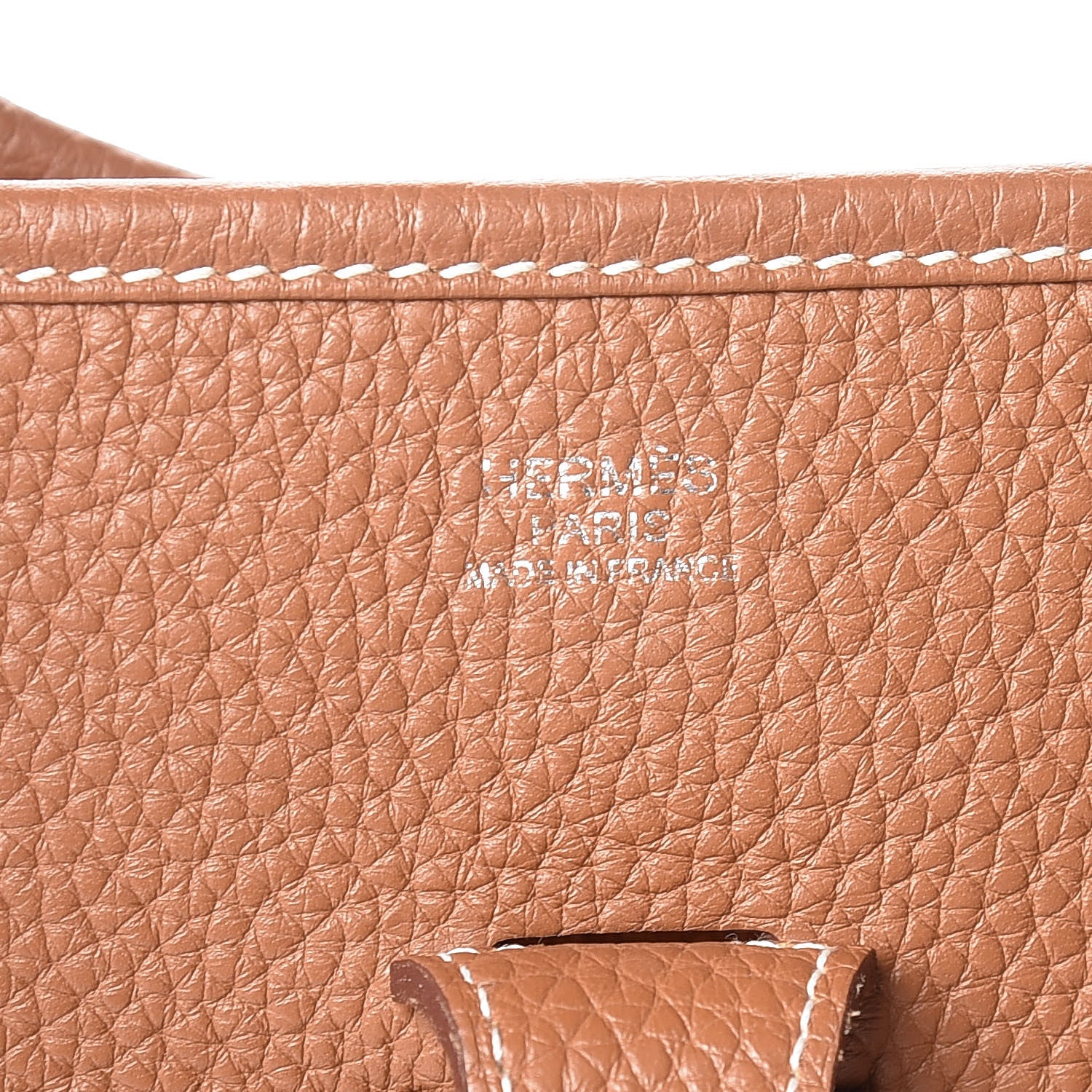 Hermes Taurillon Clemence Evelyne III PM Gold 6 of 11
