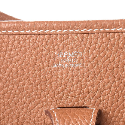 Hermes Taurillon Clemence Evelyne III PM Gold 6 of 11