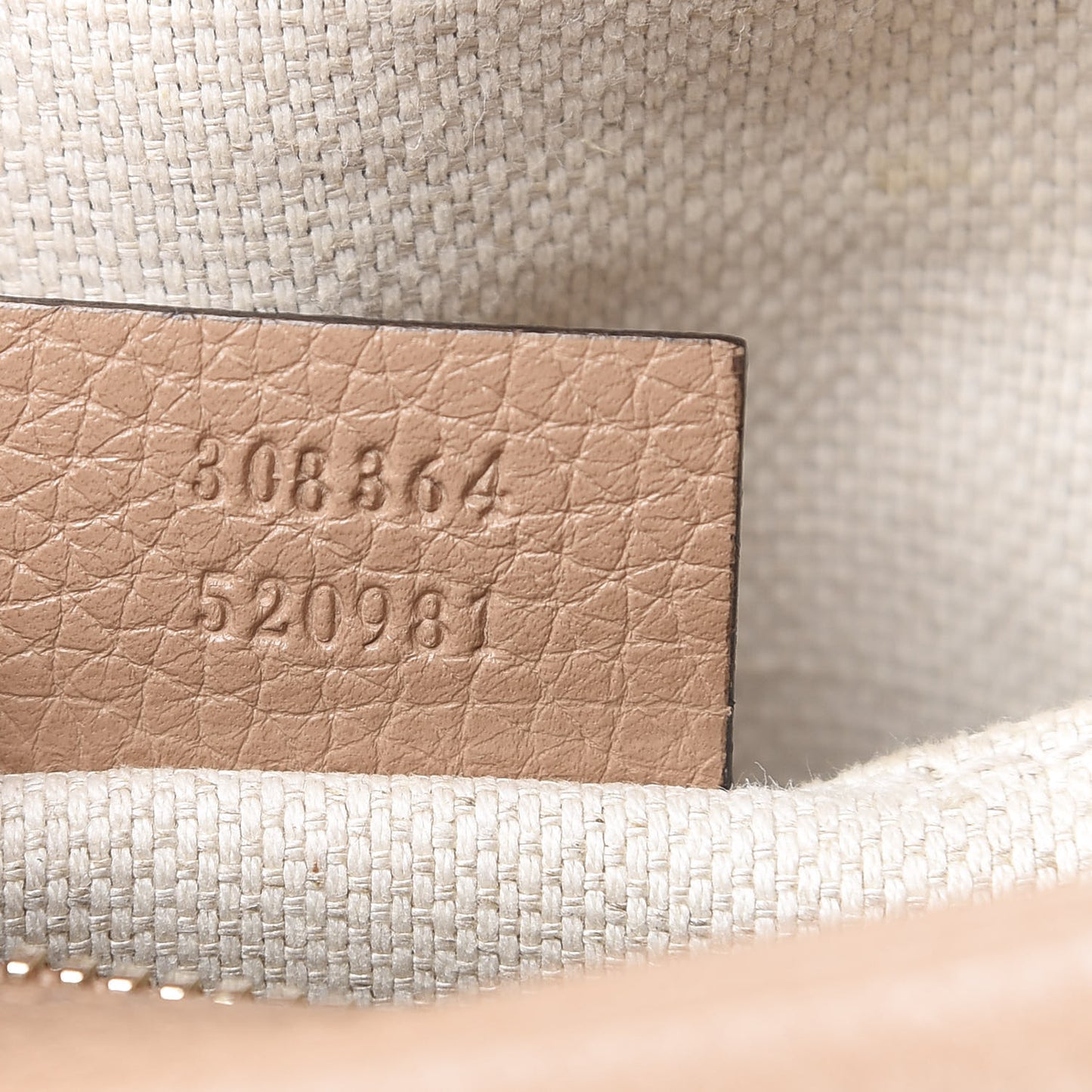 Pebbled Calfskin Small Soho Disco Bag Camelia