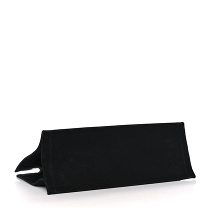 Saint Laurent Linen Calfskin Rive Gauche Tote Black 4 of 11