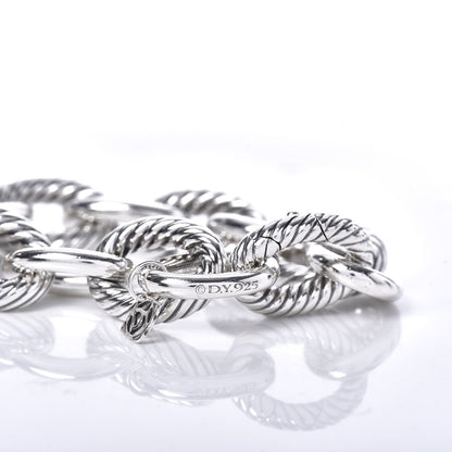 David Yurman Sterling Silver 17mm Extra Large Oval Link Bracelet 4 of 4