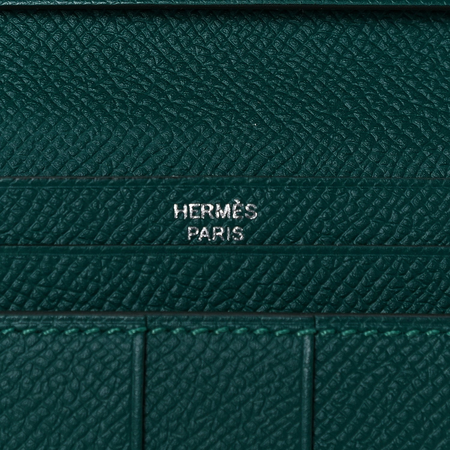 Hermes Epsom Bearn Gusset Wallet Malachite 5 of 10