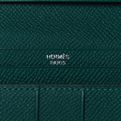 Hermes Epsom Bearn Gusset Wallet Malachite 6 of 13