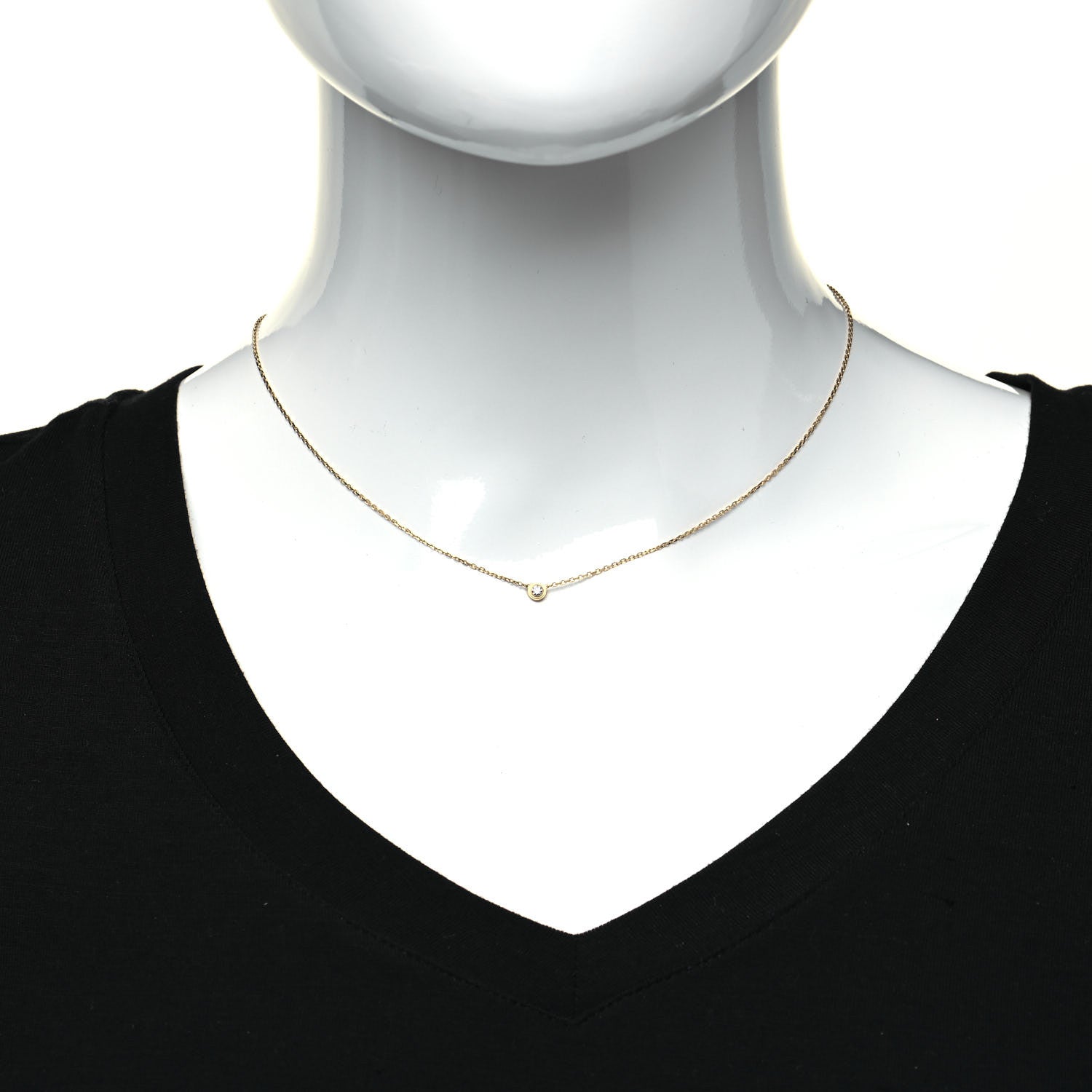 Cartier 18K Yellow Gold Diamond XS D'Amour Pendant Necklace 10 of 10