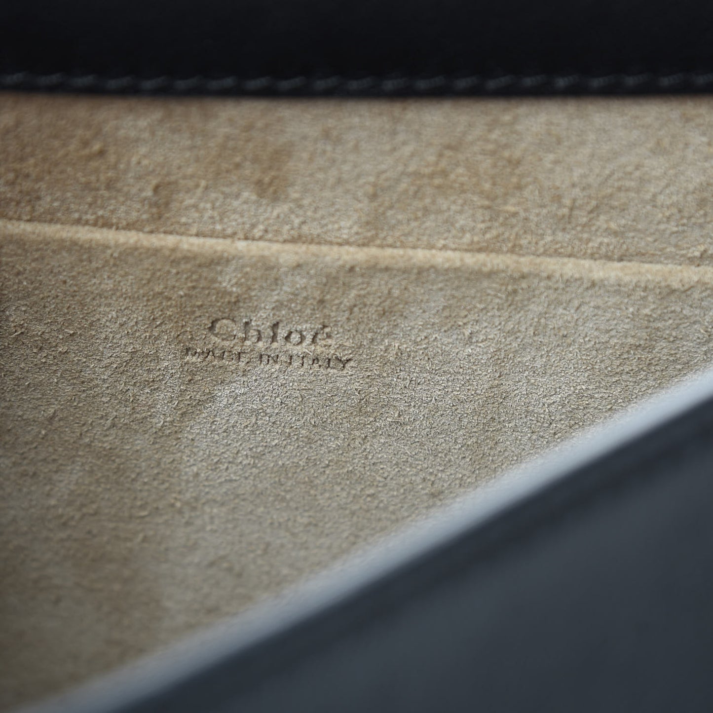 Calfskin Suede Medium Nile Bracelet Bag Black