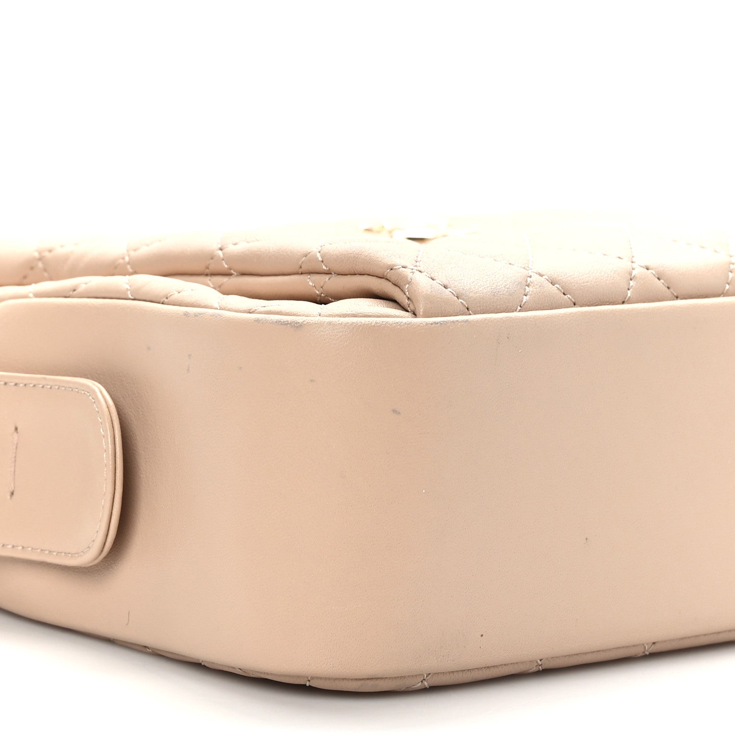 Chanel Lambskin Quilted Camera Case Beige 8 of 11