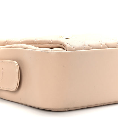 Chanel Lambskin Quilted Camera Case Beige 8 of 11