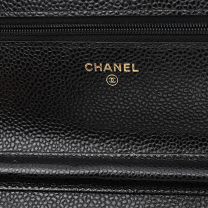 Chanel Caviar Quilted Wallet on Chain WOC Black 6 of 11