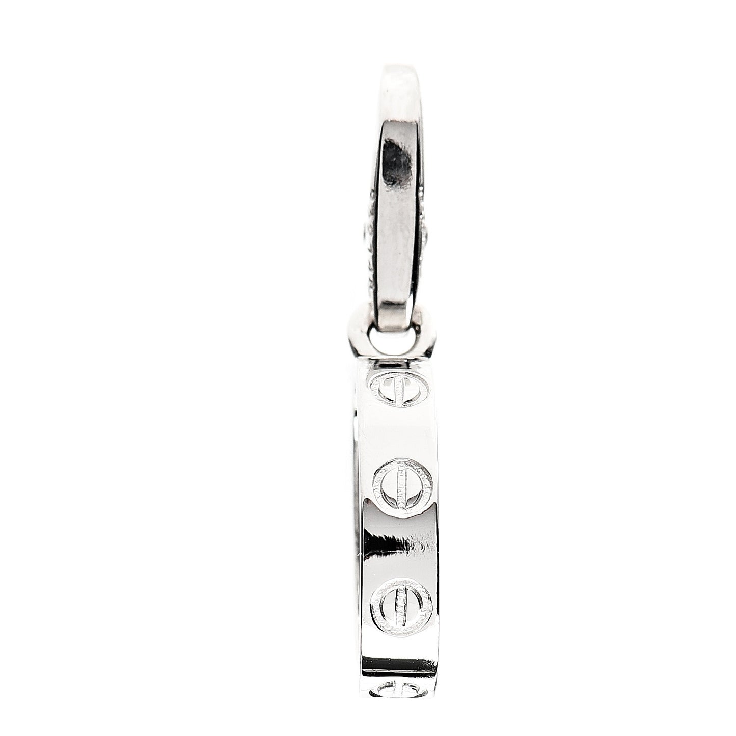 18K White Gold LOVE Ring Charm