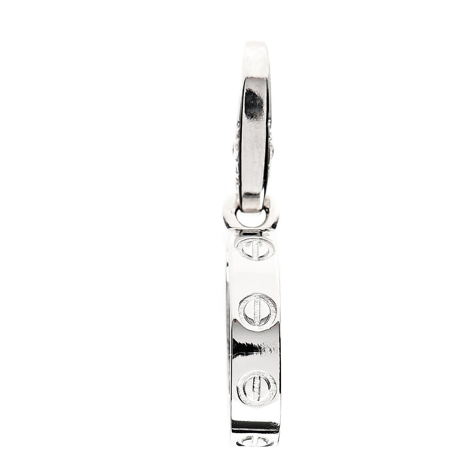 Cartier 18K White Gold LOVE Ring Charm 1 of 4