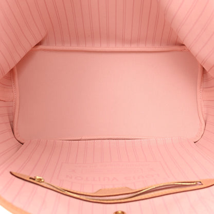 Louis Vuitton Damier Azur Neo Neverfull MM Rose Ballerine 5 of 9