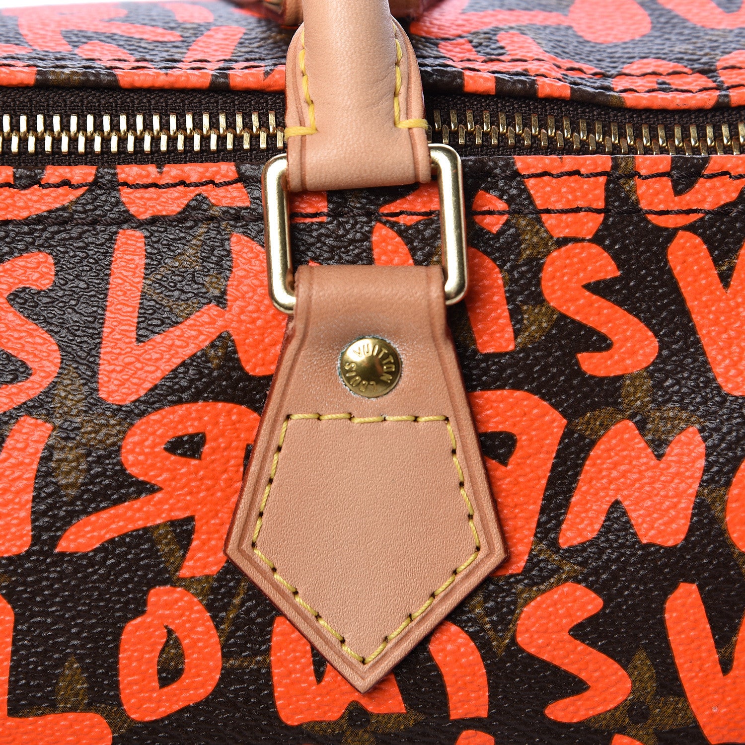 Louis Vuitton Monogram Graffiti Speedy 30 Orange 9 of 14