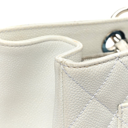 Chanel Caviar Quilted XL Grand Shopping Tote GST White 17 of 27