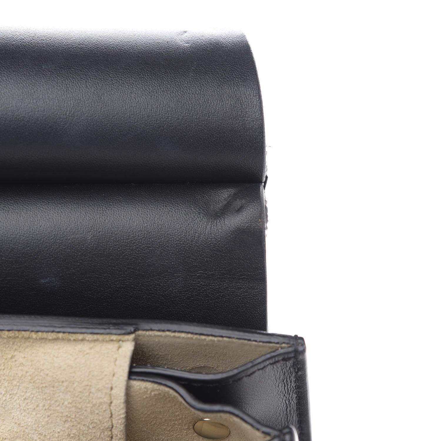 Chloe Suede Calfskin Medium Faye Shoulder Bag Black 12 of 13