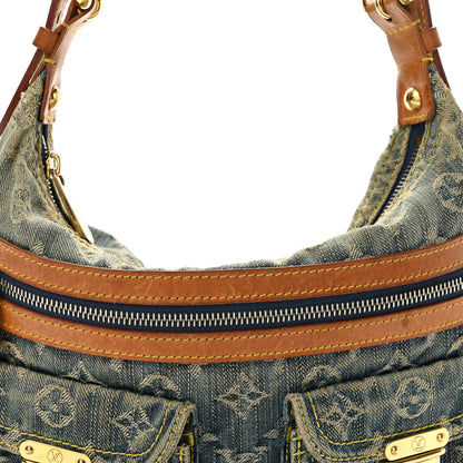 Louis Vuitton Monogram Denim Baggy PM Blue 8 of 13