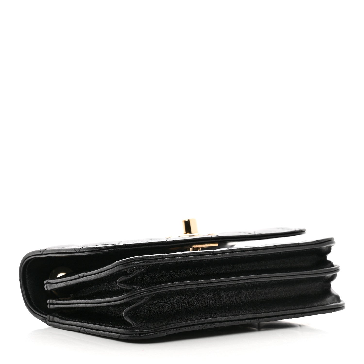 Chanel Lambskin Quilted Mini Trendy CC Wallet On Chain WOC Black 4 of 11