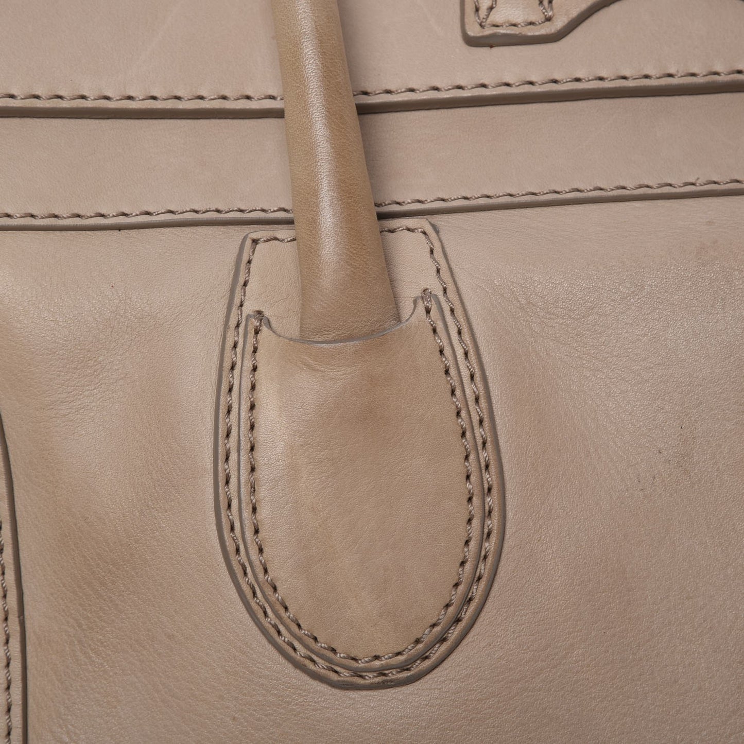 Drummed Calfskin Medium Luggage Camel