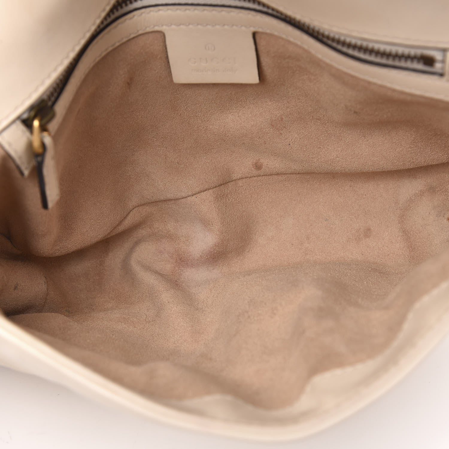 Gucci Calfskin Matelasse Small GG Marmont Shoulder Bag White 4 of 13