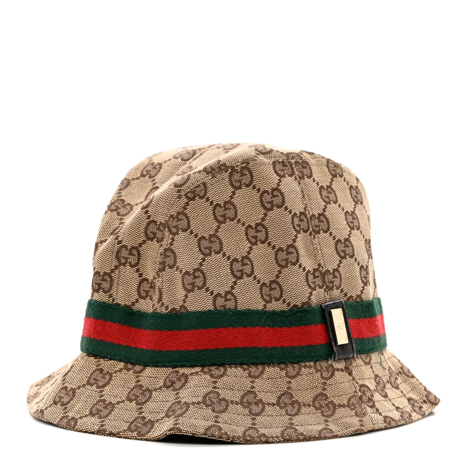 Gucci GG Monogram Web Bucket Hat M Brown 1 of 8