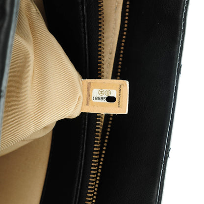 Chanel Calfskin Quilted Small CC Crown Tote Black 7 of 7