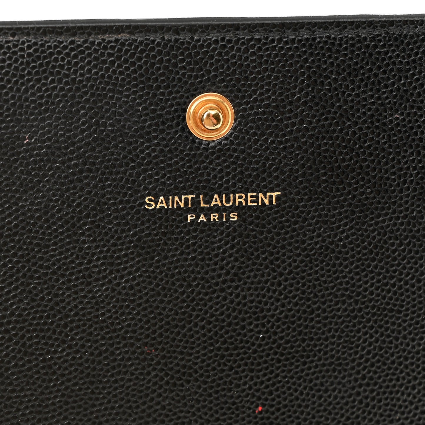 Grain De Poudre Monogram Chain Wallet Black