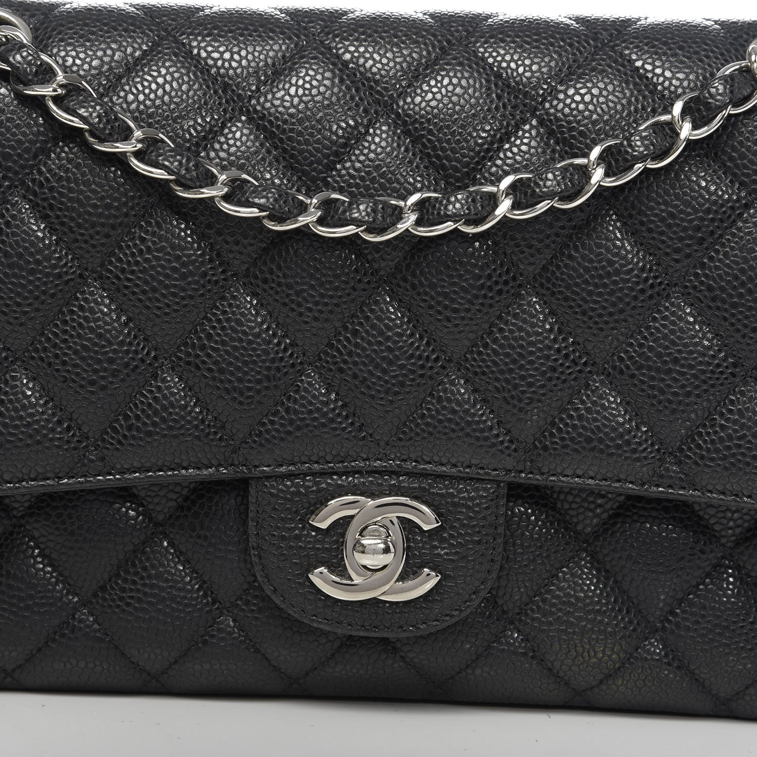 Chanel Caviar Quilted Medium Double Flap Black 15 of 15