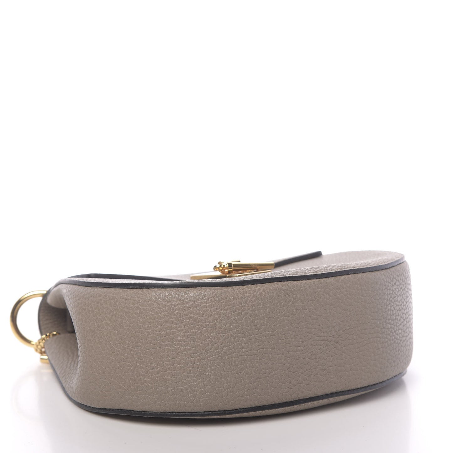 Grained Lambskin Drew Shoulder Bag Motty Grey