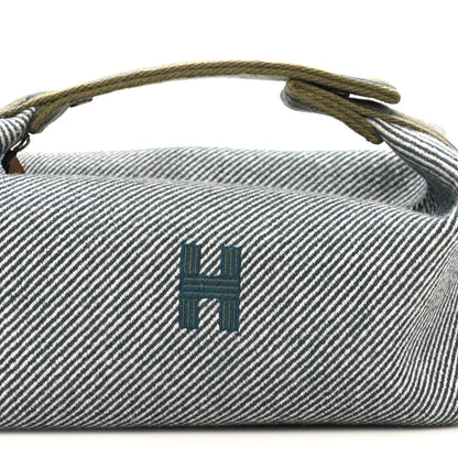 Hermes Wool Small Bride-A-Brac H Natte Pouch Bleu Abysse 7 of 7