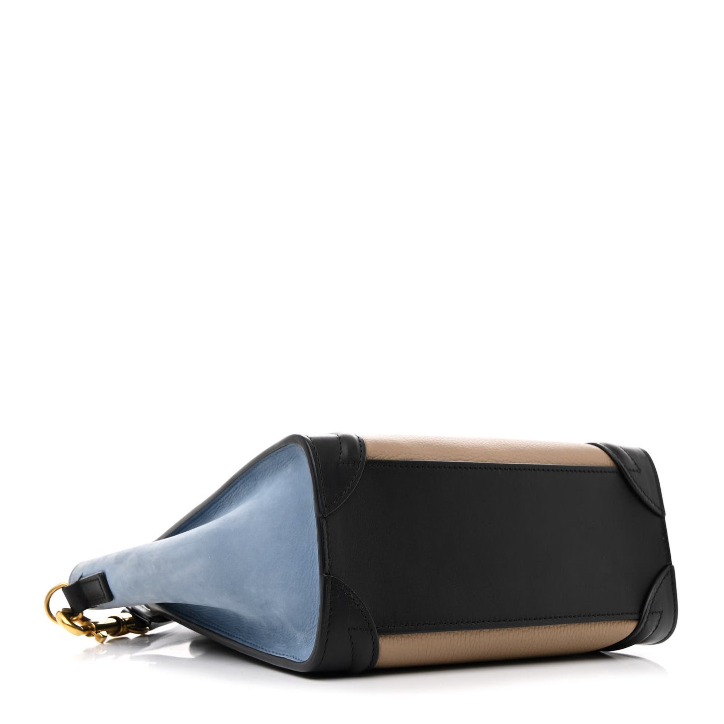 Elephant Calfskin Nano Tri-Color Luggage Beige