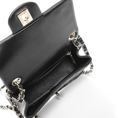 Chanel Lambskin Quilted Mini Square Flap Black 5 of 7