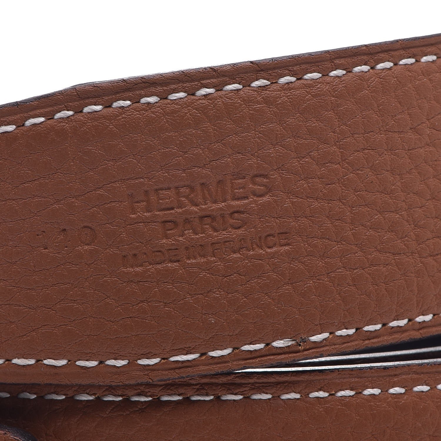 Hermes Chamonix Togo 32mm Belt Strap 85 Black Gold 6 of 7