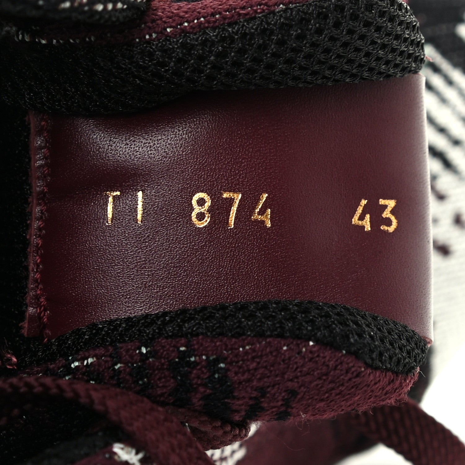 Valentino Garavani Fabric Knit Mens Rockstud Sneakers 43 Burgundy 7 of 7