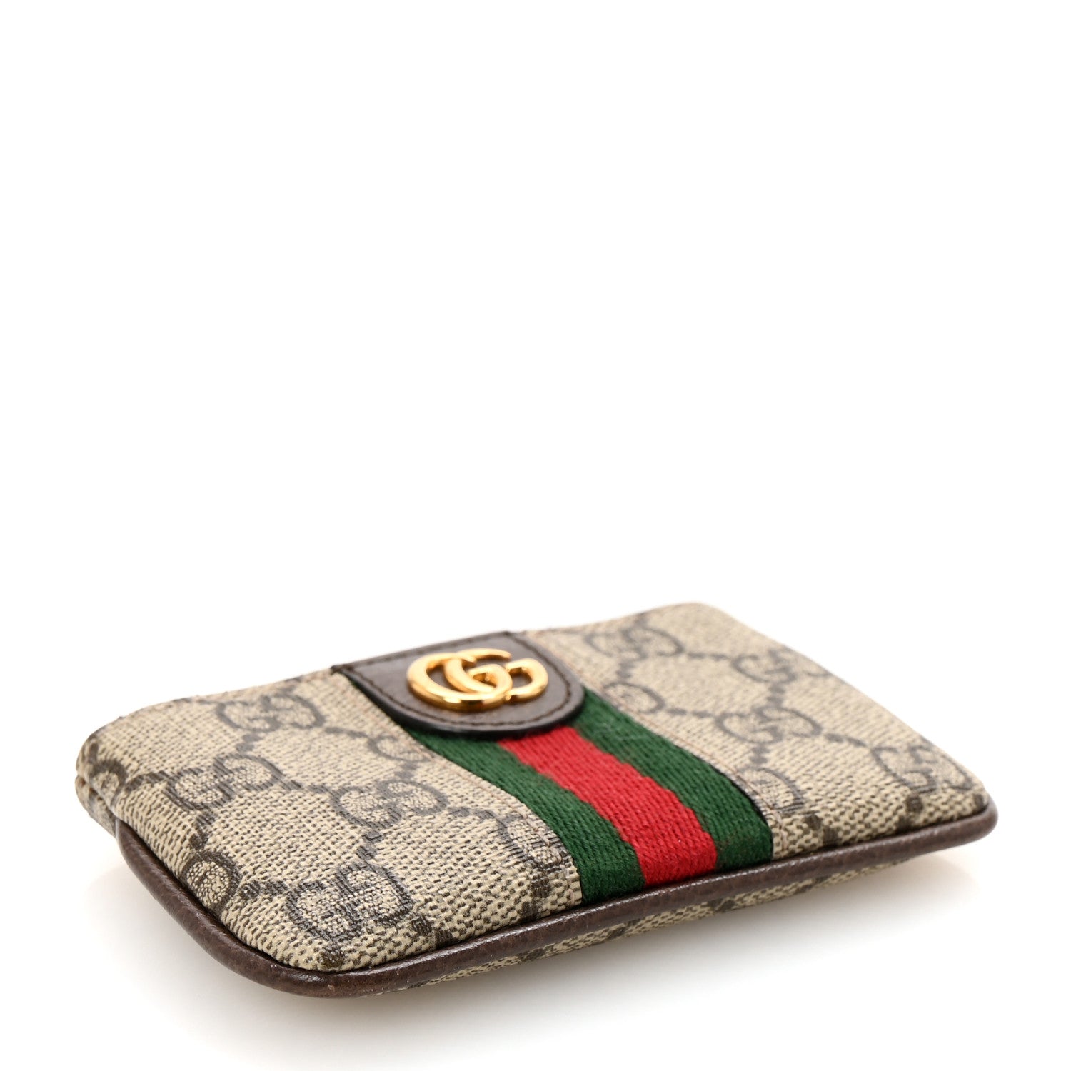 Gucci GG Supreme Monogram Web Ophidia Key Case Beige New Acero 4 of 6