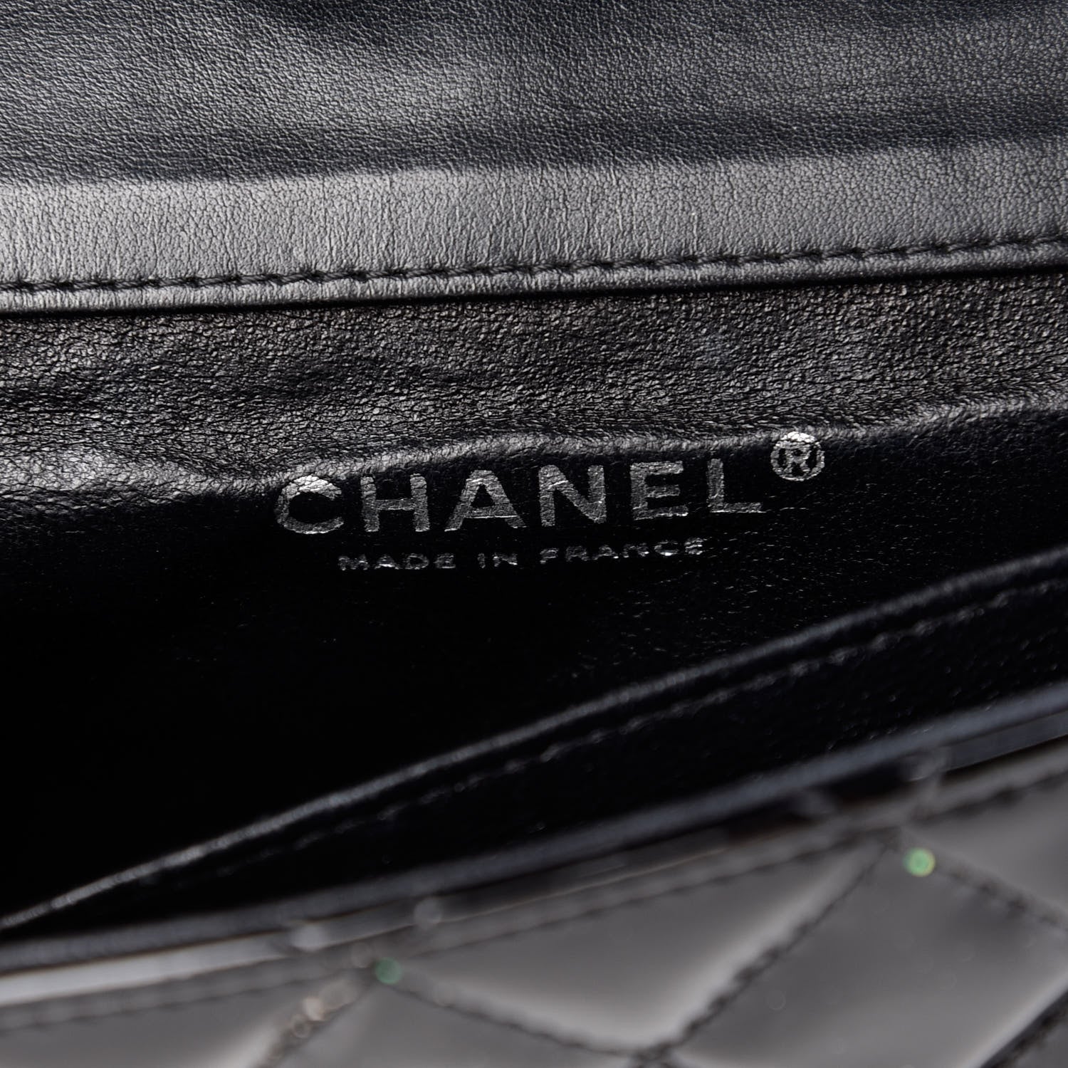 Chanel Patent Calfskin Quilted Extra Mini Rectangular Flap Black 6 of 10
