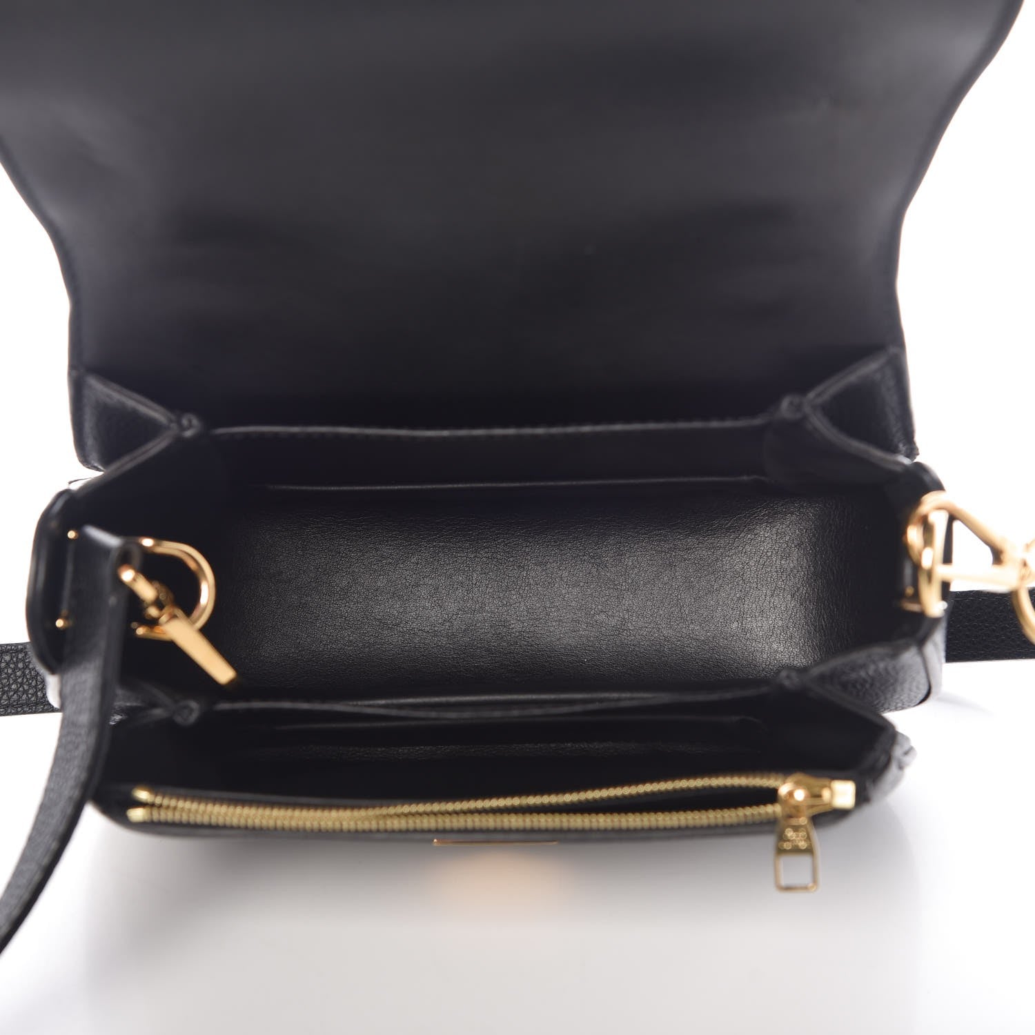 Louis Vuitton Grained Calfskin Vivienne NM Black 5 of 8