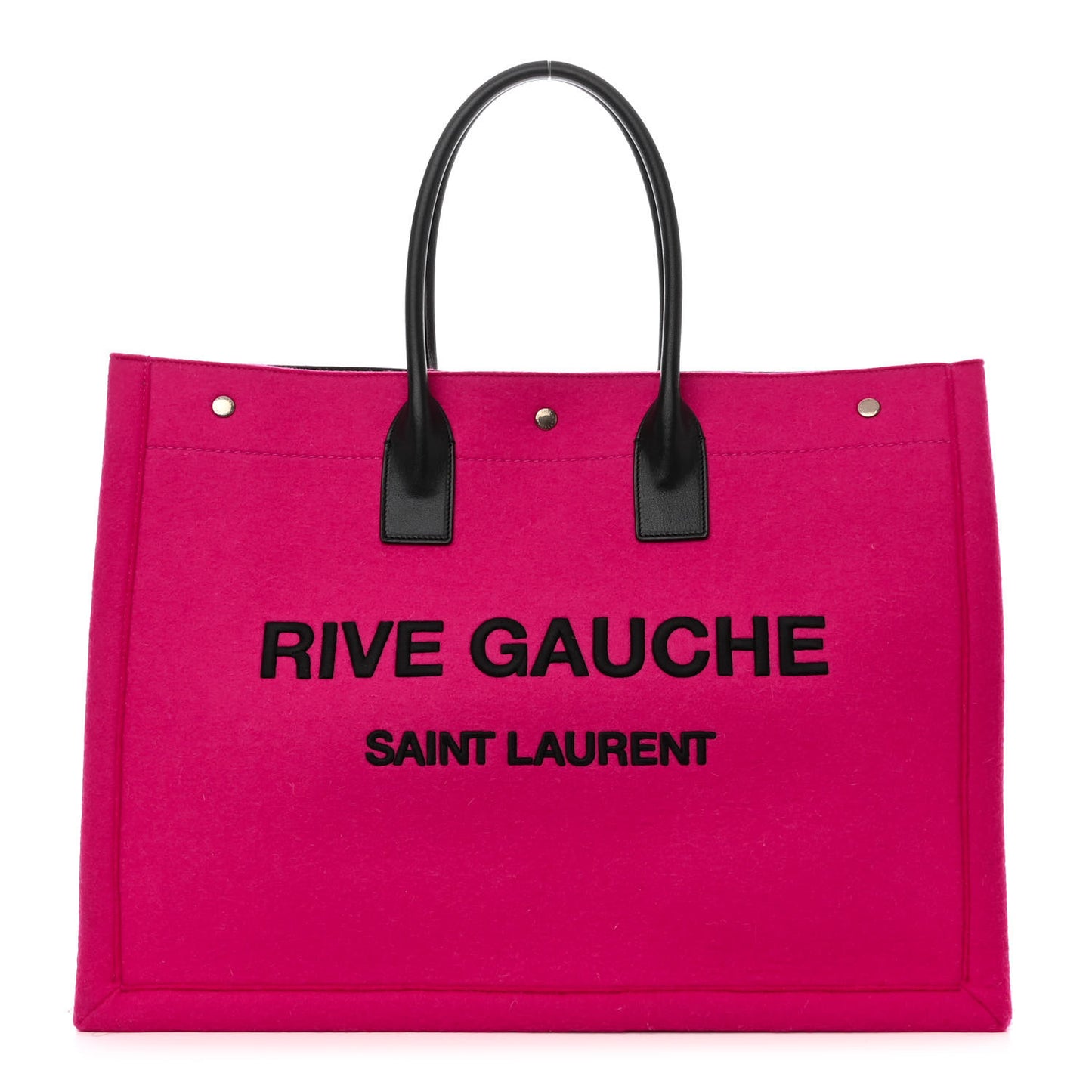 Wool Rive Gauche Tote Fuchsia