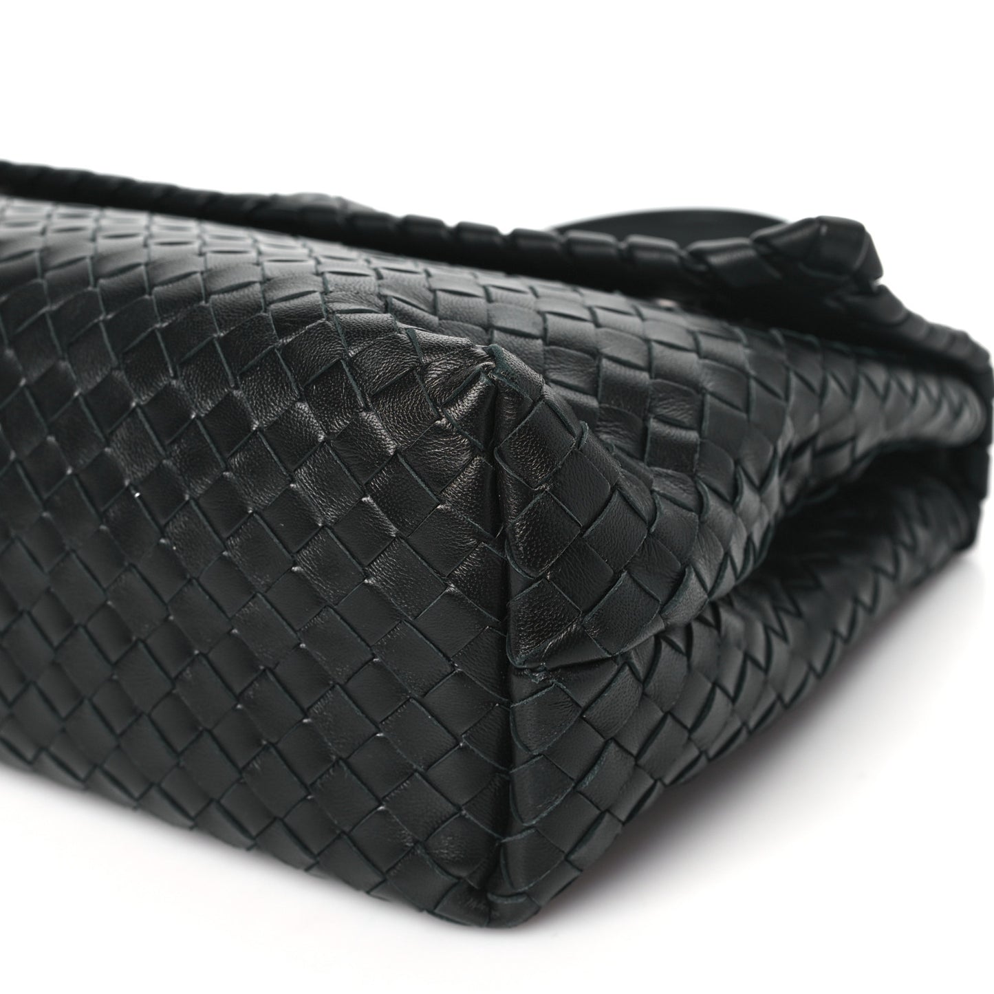 Nappa Intrecciato Olimpia Shoulder Bag Nero Black
