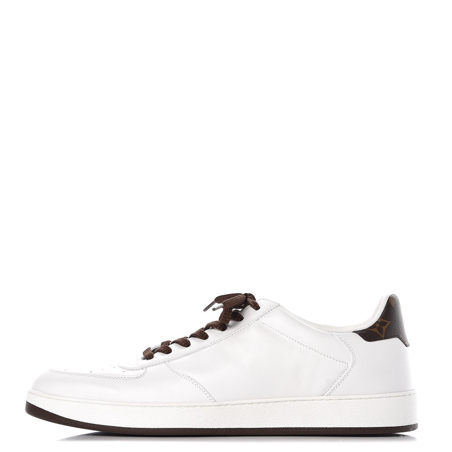 Calfskin Monogram Rivoli Sneakers 10 White