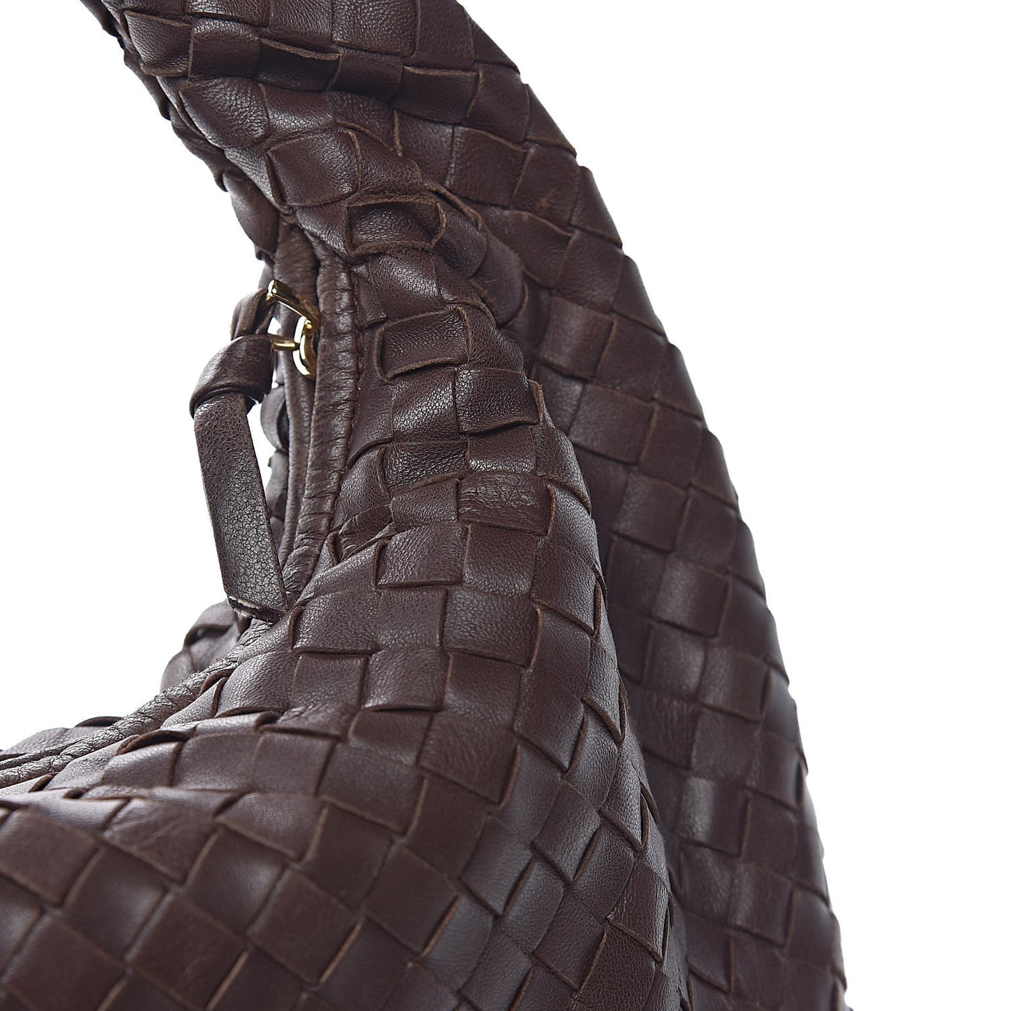 Nappa Intrecciato Medium Veneta Hobo Ebano