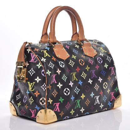 Louis Vuitton Monogram Multicolor Speedy 30 Black 3 of 7