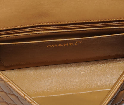 Chanel Lambskin Tortoise Chain Small Flap Beige 6 of 9