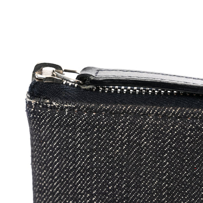 Chanel Denim Medium Deauville Cosmetic Blue Orange 8 of 9